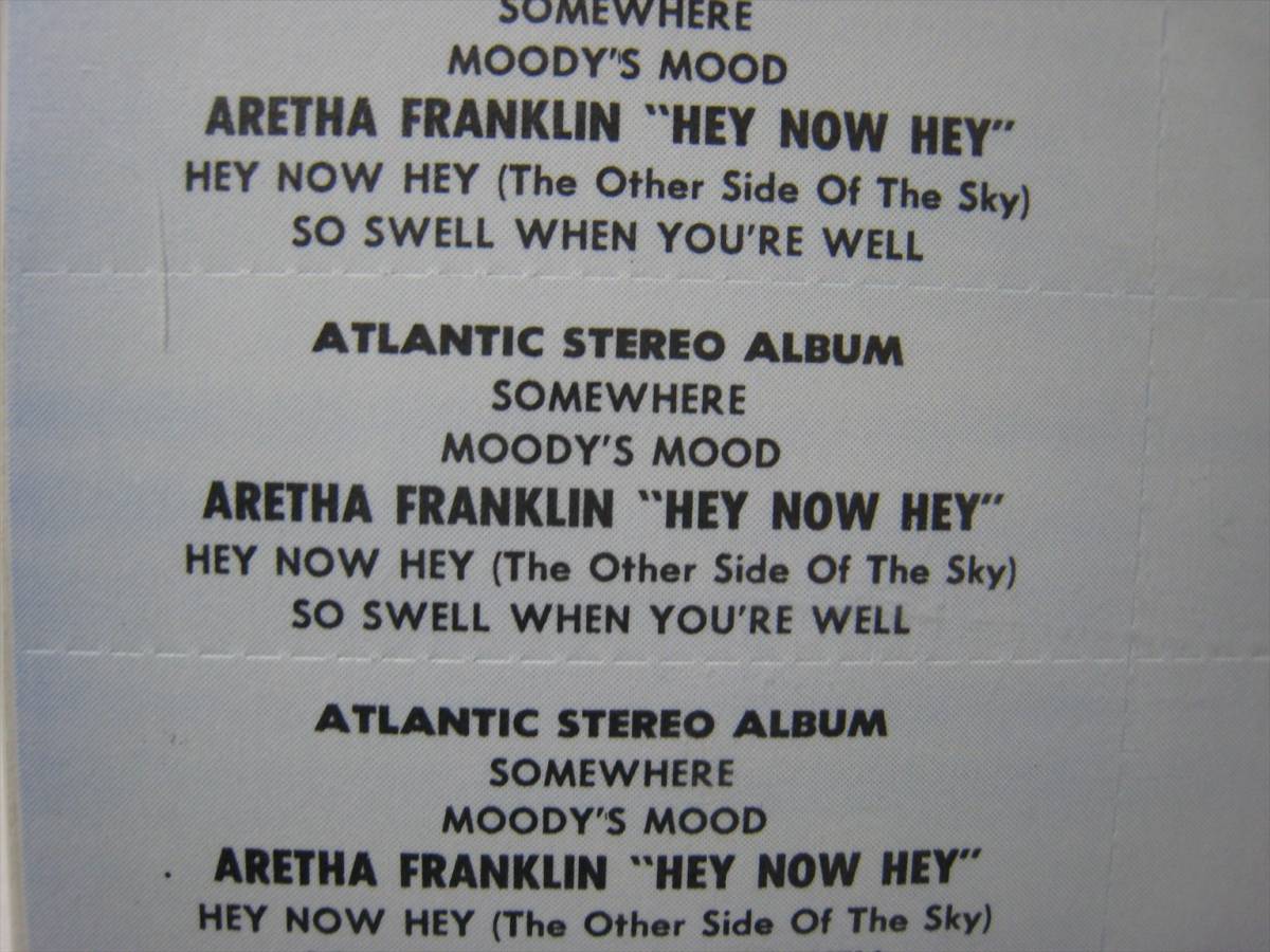 【EP】 ARETHA FRANKLIN / ●ジュークボックス盤●★未開封★ HEY NOW HEY US盤 アレサ・フランクリン ヘイ・ナウ・ヘイ_画像3