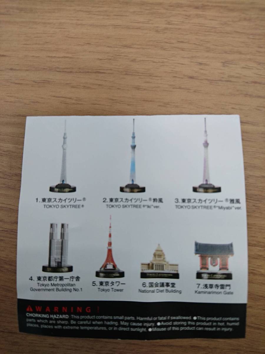 カプセルフィギュアコレクション 東京ランドマーク 東京タワー