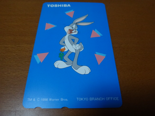 ※ テレホンカード ￥500 バッグス・バニー TOSHIBA ★_画像1