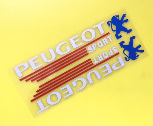 * new arrivals including carriage rare PEUGEOT SPORT Logo Mark white group sticker reflection type 