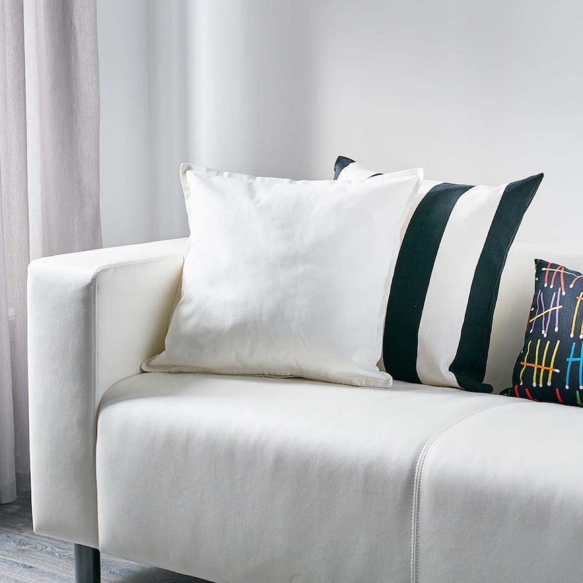 新品】IKEA イケア クッションカバー 2枚セット(グルリ+ 新品】IKEA イケア クッションカバー 2枚セット(グルリ+