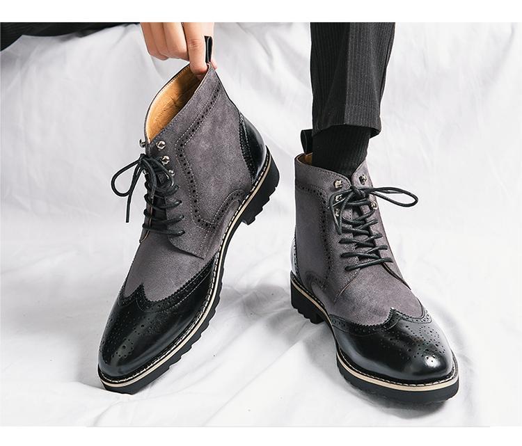 * new goods * men's TG21647-24.0cm/38 short boots black (2 color ) business shoes Work boots 