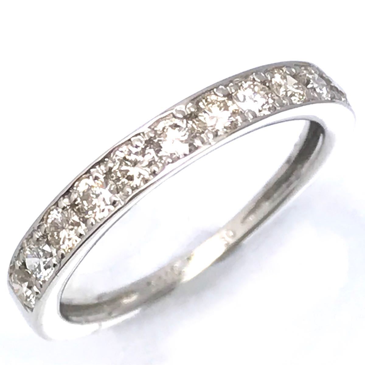 天然ダイヤモンド 0.30ct PT950 ピンキーリング 腕時計、アクセサリー