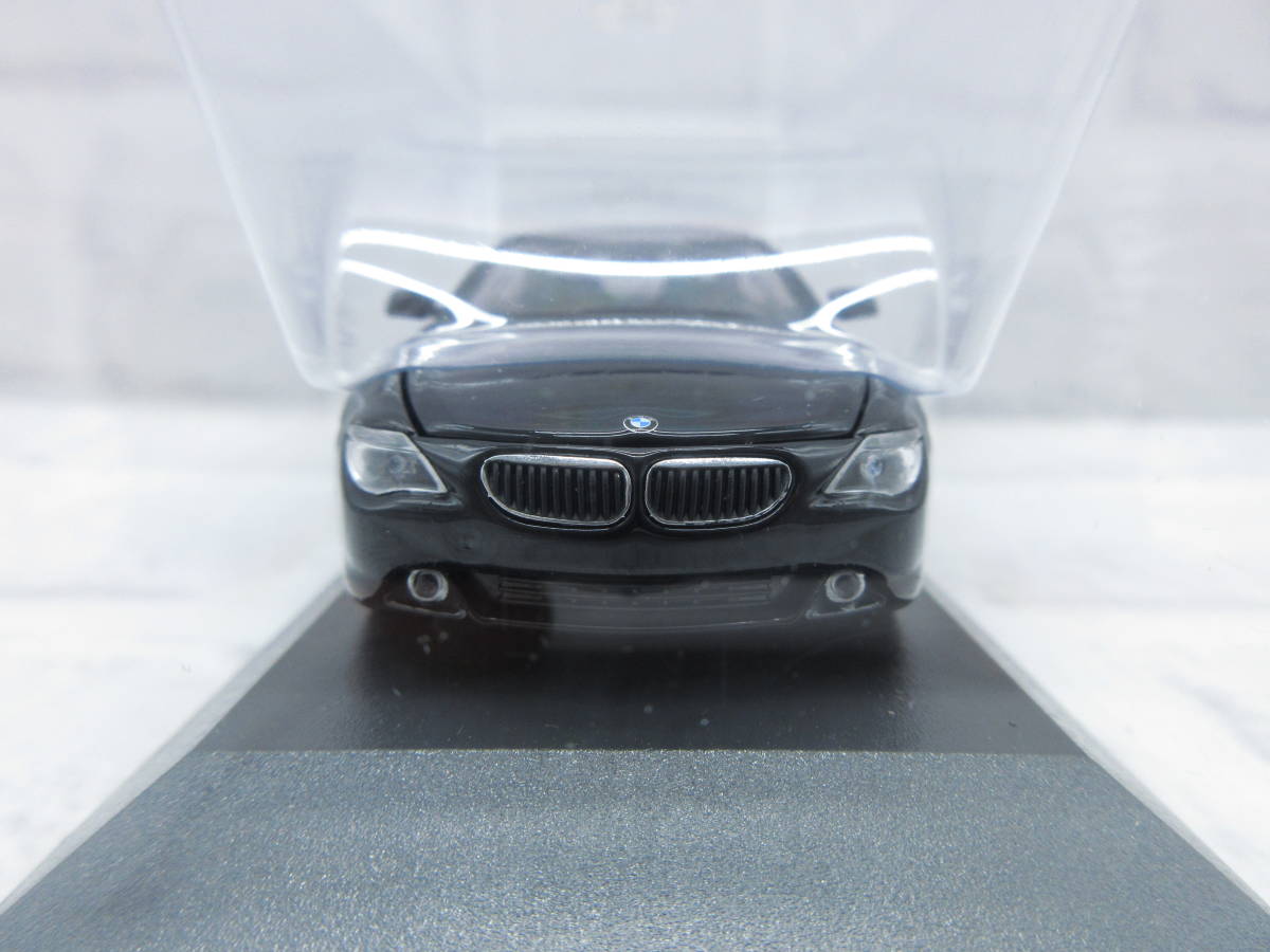 ミニカー　1/43　ミニチャンプス　BMW　6シリーズ　クーペ　2006　ブラック　モデルカー_画像3