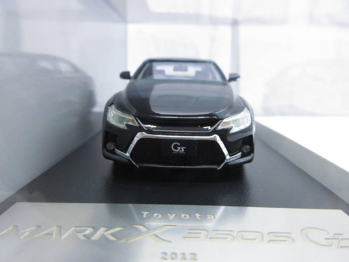 ミニカー　1/43　ハイストーリー　トヨタ　マークX　MARK X 350S G's　2012　ブラック　モデルカー_画像2