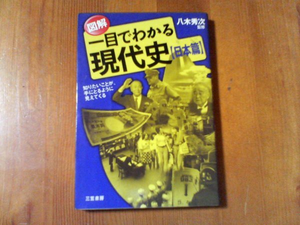 AD　図解一目でわかる現代史　日本編　八木秀次監修　三笠書房　　昭和恐慌　満州事変　日中戦争　大東亜戦争　東京戦争　他_画像1