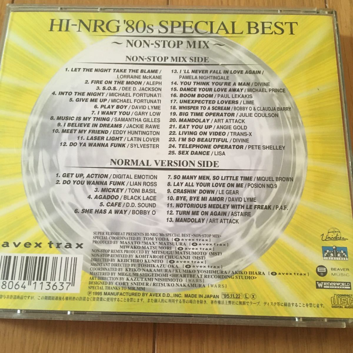 即決☆ネコポス送料無料☆匿名発送☆2CD☆SUPER EUROBEAT presents HI-NRG '80s SPECIAL  BEST☆ハイエナジー☆スーパーユーロビート☆