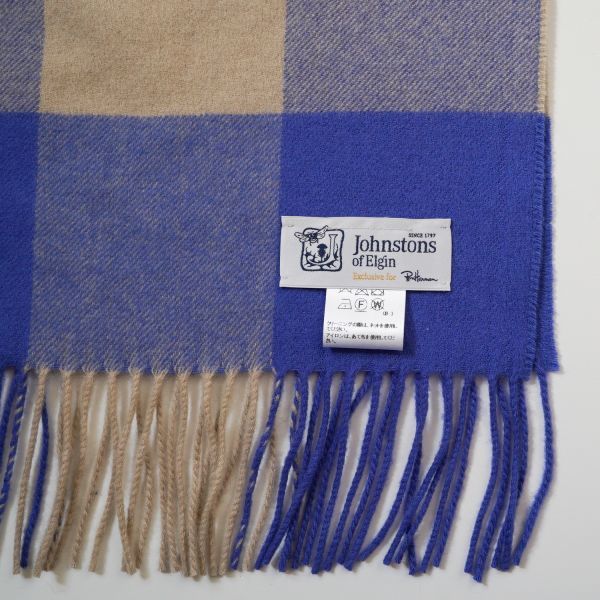 ジョンストンズ Johnstons RHC別注 カシミヤストール 大判ストール