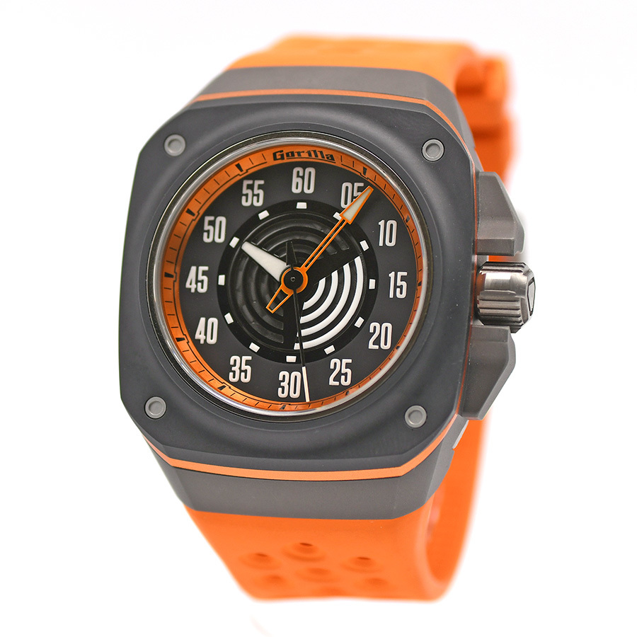 ゴリラ Gorilla ファストバック ハガーオレンジ オートマティック FBY9.0 自動巻 メンズ 紳士用 男性用 腕時計 新品同様