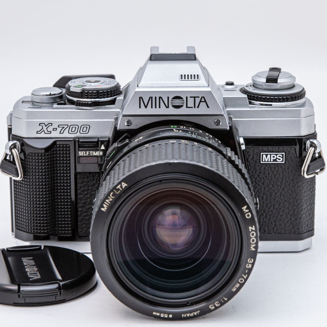 MINOLTA X-700 シルバー, New MD ZOOM 35-70mm F3.5　【管理番号007057】