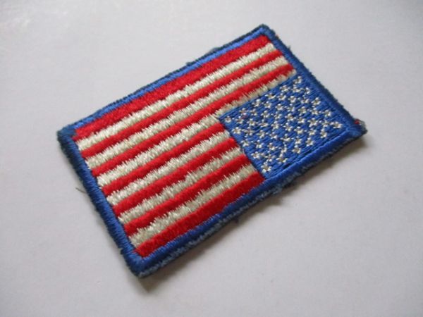 【送料無料】アメリカ国旗 星条旗 パッチ刺繍ワッペン/FLAG PATCH米軍patchesフラッグUSAミリタリー徽章アーミー装備70sサバゲー M55_画像3