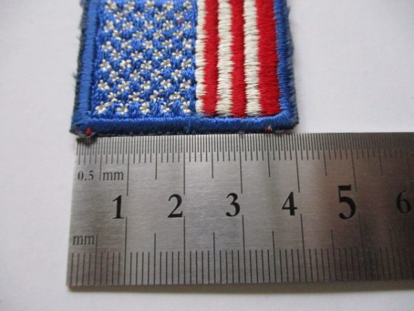 【送料無料】アメリカ国旗 星条旗 パッチ刺繍ワッペン/FLAG PATCH米軍patchesフラッグUSAミリタリー徽章アーミー装備70sサバゲー M55_画像9