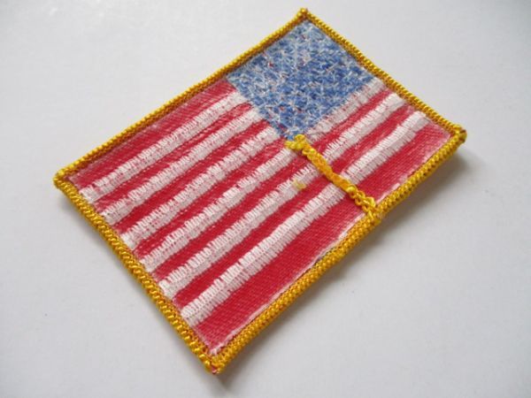 【送料無料】アメリカ国旗 星条旗パッチ刺繍ワッペン/FLAG PATCH米軍patchesフラッグUSAミリタリーARMYアーミーL装備サバゲー M57_画像5