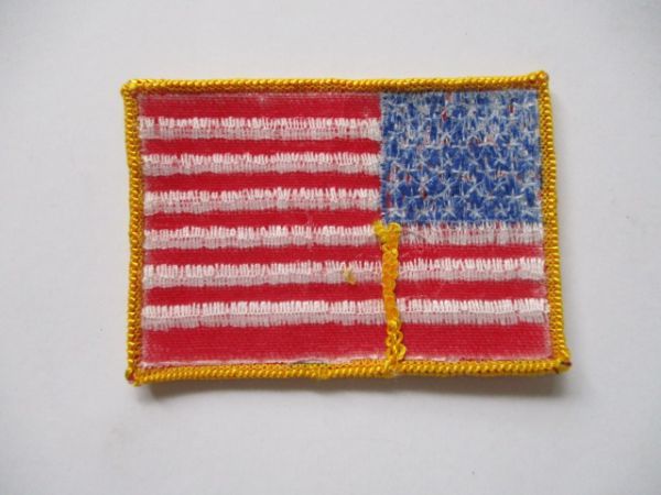 【送料無料】アメリカ国旗 星条旗パッチ刺繍ワッペン/FLAG PATCH米軍patchesフラッグUSAミリタリーARMYアーミーL装備サバゲー M57_画像4