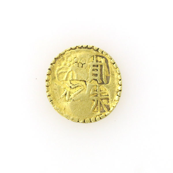 希少 甲州 二朱金 背重 約1.85g 貨幣 硬貨 日本 時代物 コイン 古銭