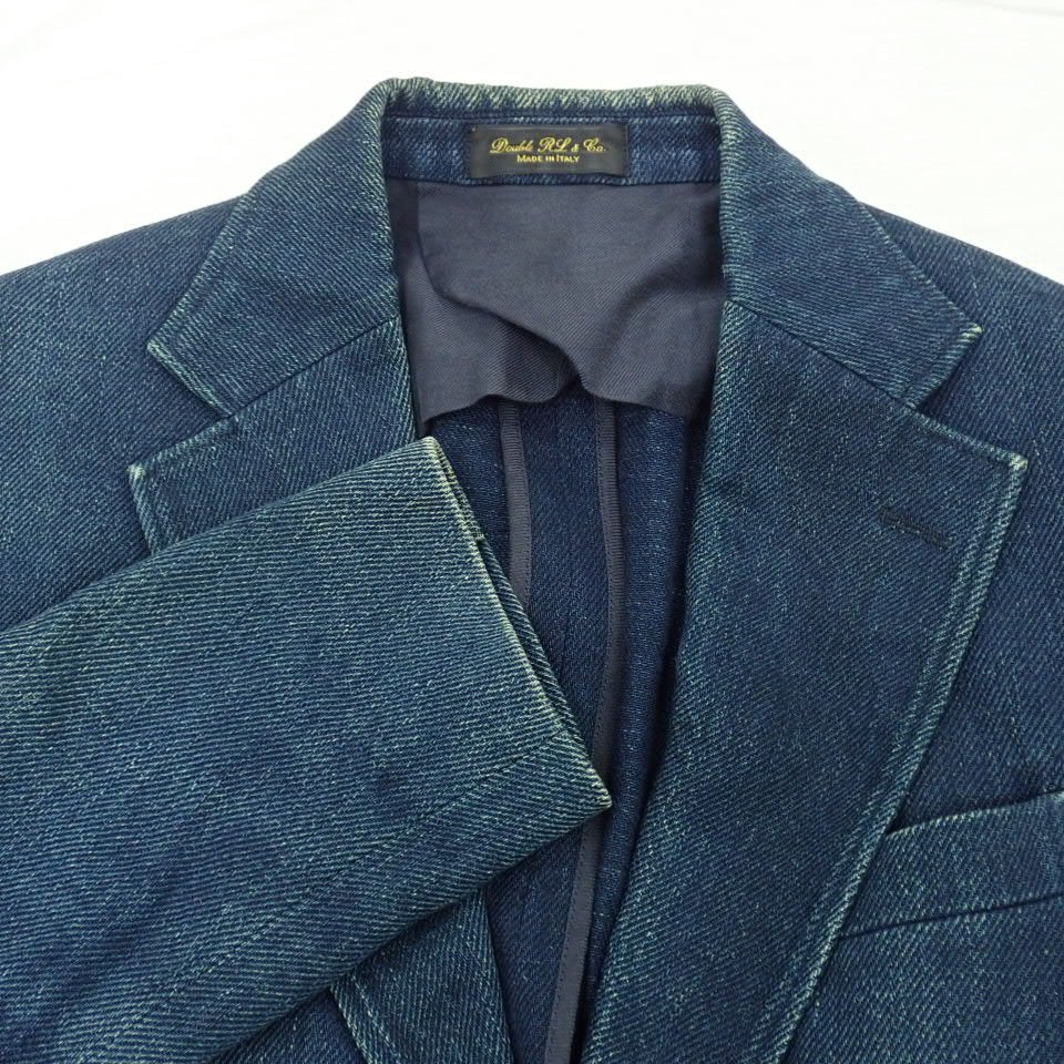 ☆RRL/ダブルアールエル デニム テーラードジャケット 38/メンズM相当
