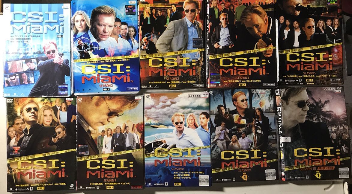 サ/DVD 「CSI:マイアミ シーズン1~10」 全巻セット 80枚 日本語吹替