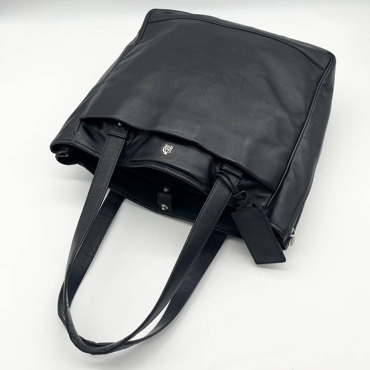 dunhill レザー トートバッグ 2way ショルダー ハンド ビジネス 黒 www
