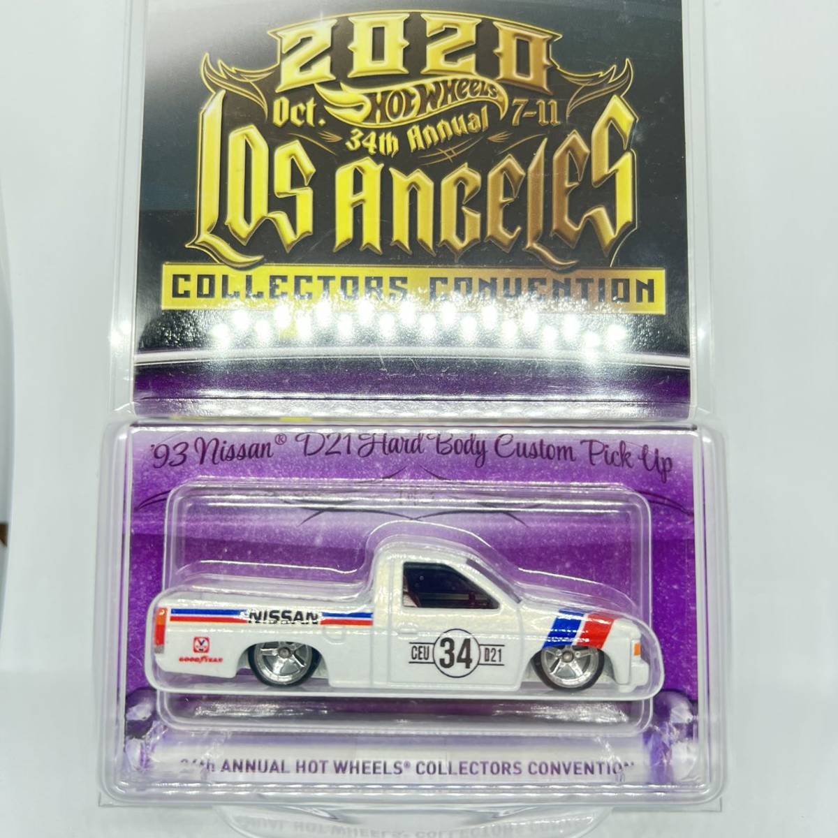 Hot Wheels 2020 '93 Nissan D21 Hardbody Custom PickUp 34th Collectors Convention ホットウィール_画像1