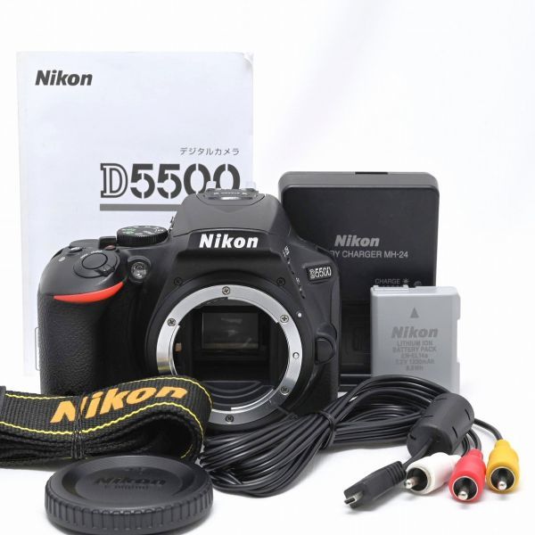 【再入荷】 【極上品】Nikon D5500 ボディ ブラック #175 ニコン