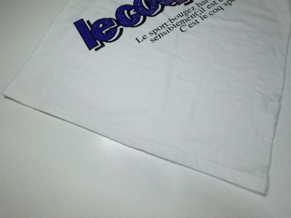 90's ルコック lecoqsportif 希少！ Tシャツ XL　/フランス/トリコロール/_画像9