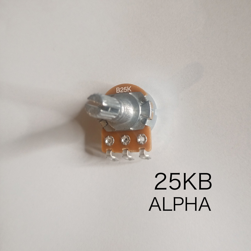 ALPHA 25KB volume / rheostat φ16 / B car b