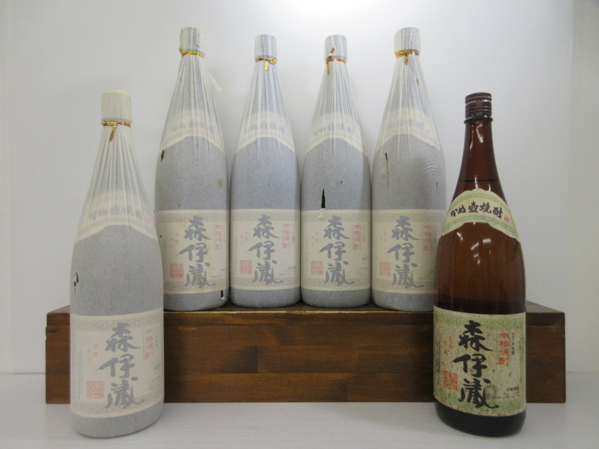 6本セット 森伊蔵 一升 1800ml 25% 本格焼酎 芋焼酎 未開栓 古酒 1円