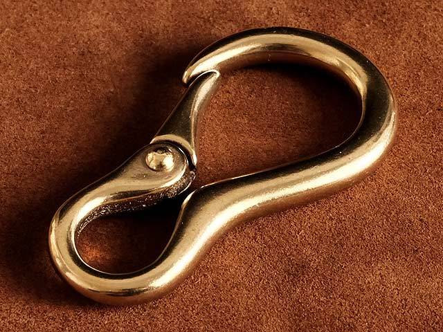  all brass ...kalabina key holder ( original ring ) brass double ring Gold key holder key chain key hook 