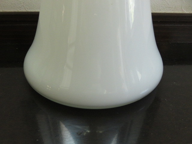 # objet d'art vase flower vase glass made flower base large tapered white white k Ray CLAY company manufactured ornament large vase 65.
