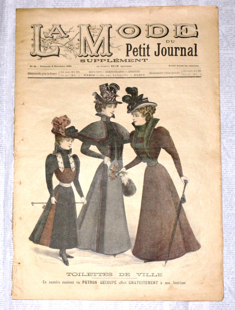 パリアンティーク新聞　LA MODE DU Petit Journal、Le Petit Echo de la Modo　モード新聞　７部セット_画像2