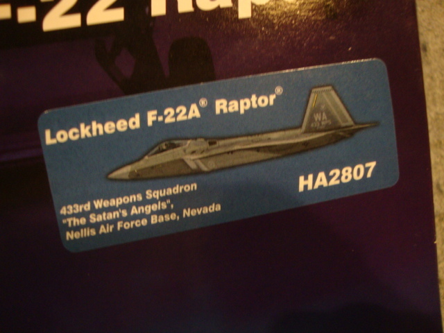 ホビーマスター LOCKHEED F-22 RAPTOR F-22A ラプター 1/72 HA2807
