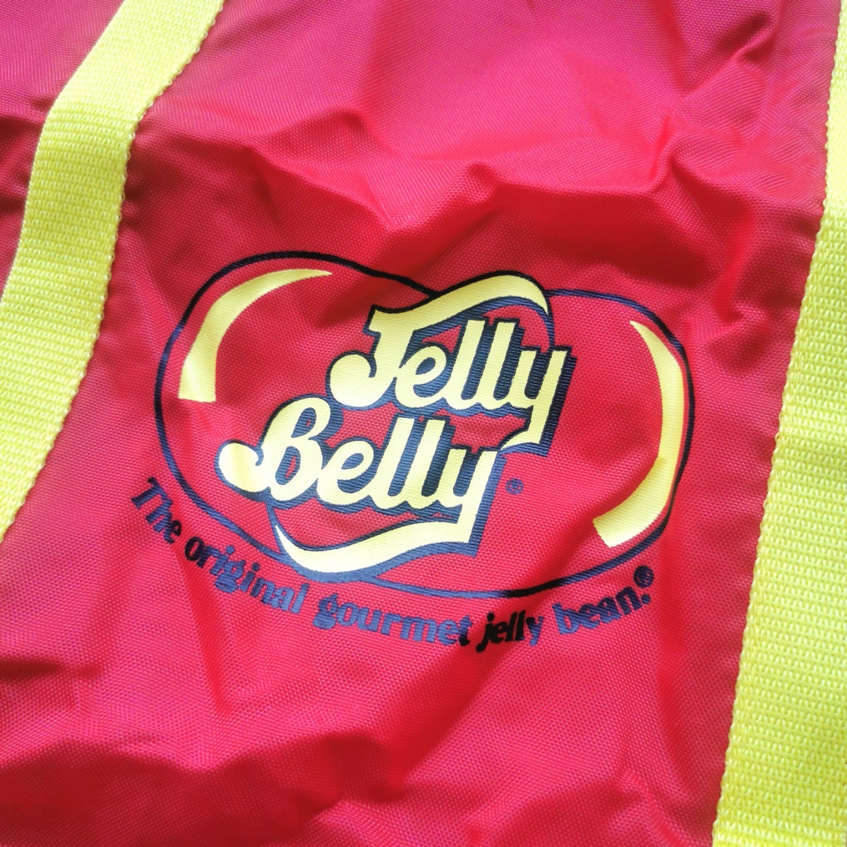 Jelly Belly ジェリーベリー エコバッグ ロゴ トート 折りたたみ 赤 レッド PLAZA 新品未使用 タグ付き 美品