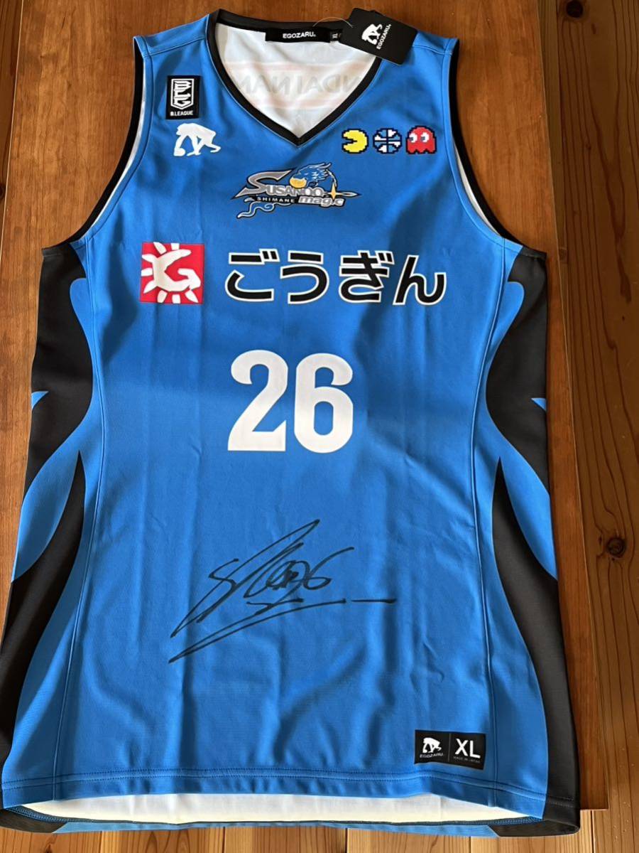 島根スサノオマジック 津山尚大 サイン 入り ユニフォーム 新品 未使用