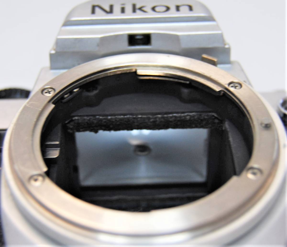 動作確認済 ◇ Nikon FM シルバー ボディ ◇(モルト張替済、電池付