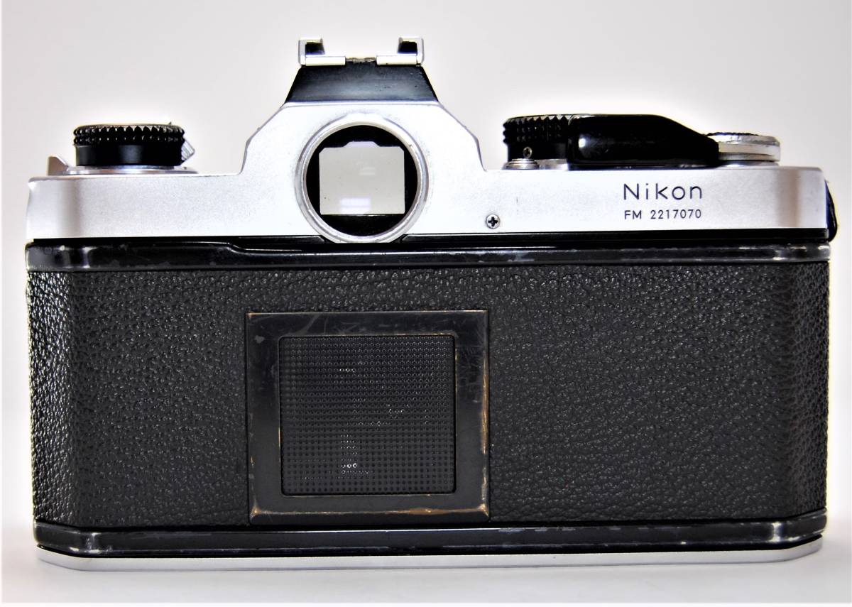 動作確認済 ◇ Nikon FM シルバー ボディ ◇(モルト張替済、電池付