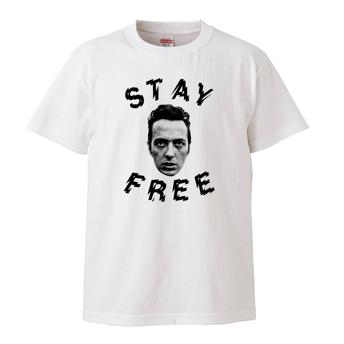 【Lサイズ バンドTシャツ】The Clash ジョー・ストラマー 白い暴動 STAY FREE パンク ロックンロール LP CD レコード 70s punk_画像1