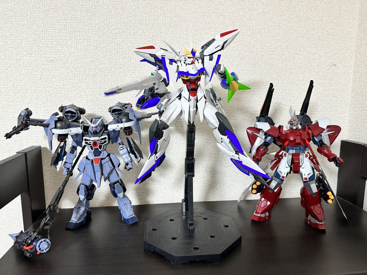 組立済 完成品 MG エクリプスガンダム エールカラミティガンダム ジングラディエイター ガンダムSEEDエクリプス ガンプラ プラモデル