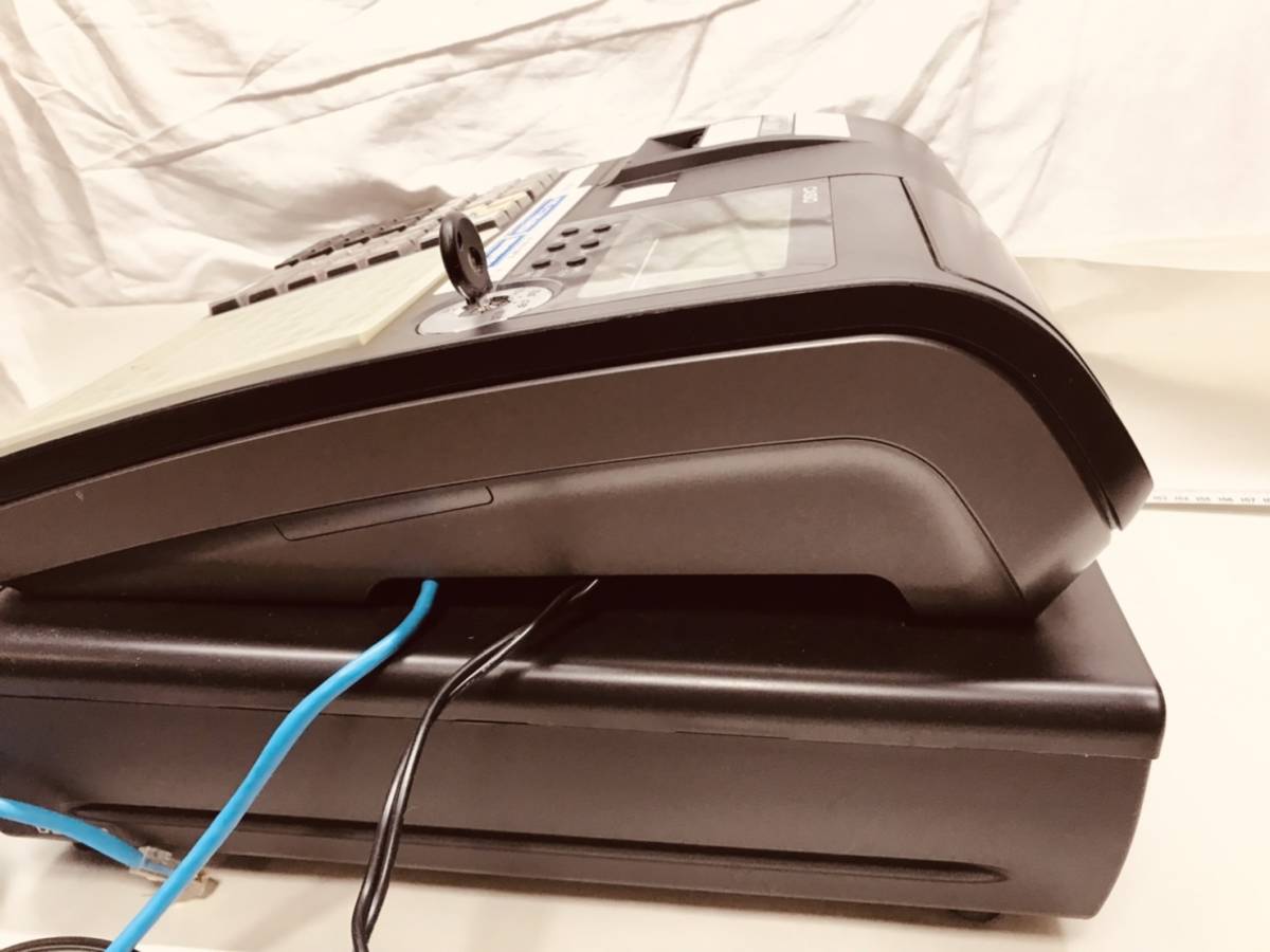 カシオ レジスター 】TK-5500 会計 清算 ブラック 業務用 鍵付き