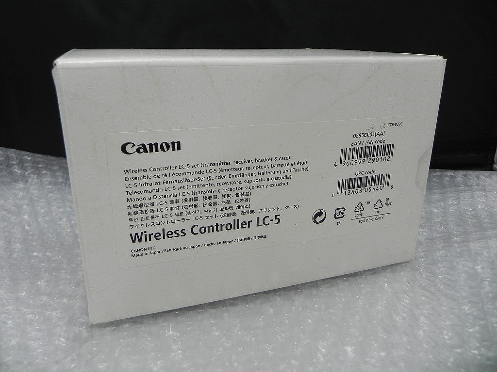 【未使用】 キヤノン Canon ワイヤレスコントローラーセット LC-5の画像1