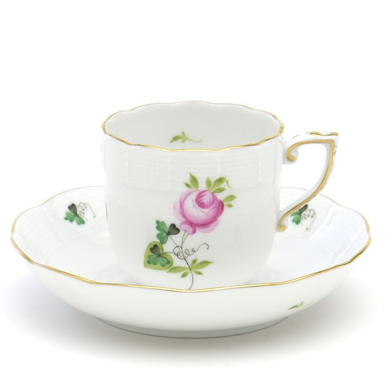 ヘレンド(Herend) コーヒーカップ ウィーンの薔薇/シンプル 珈琲碗皿