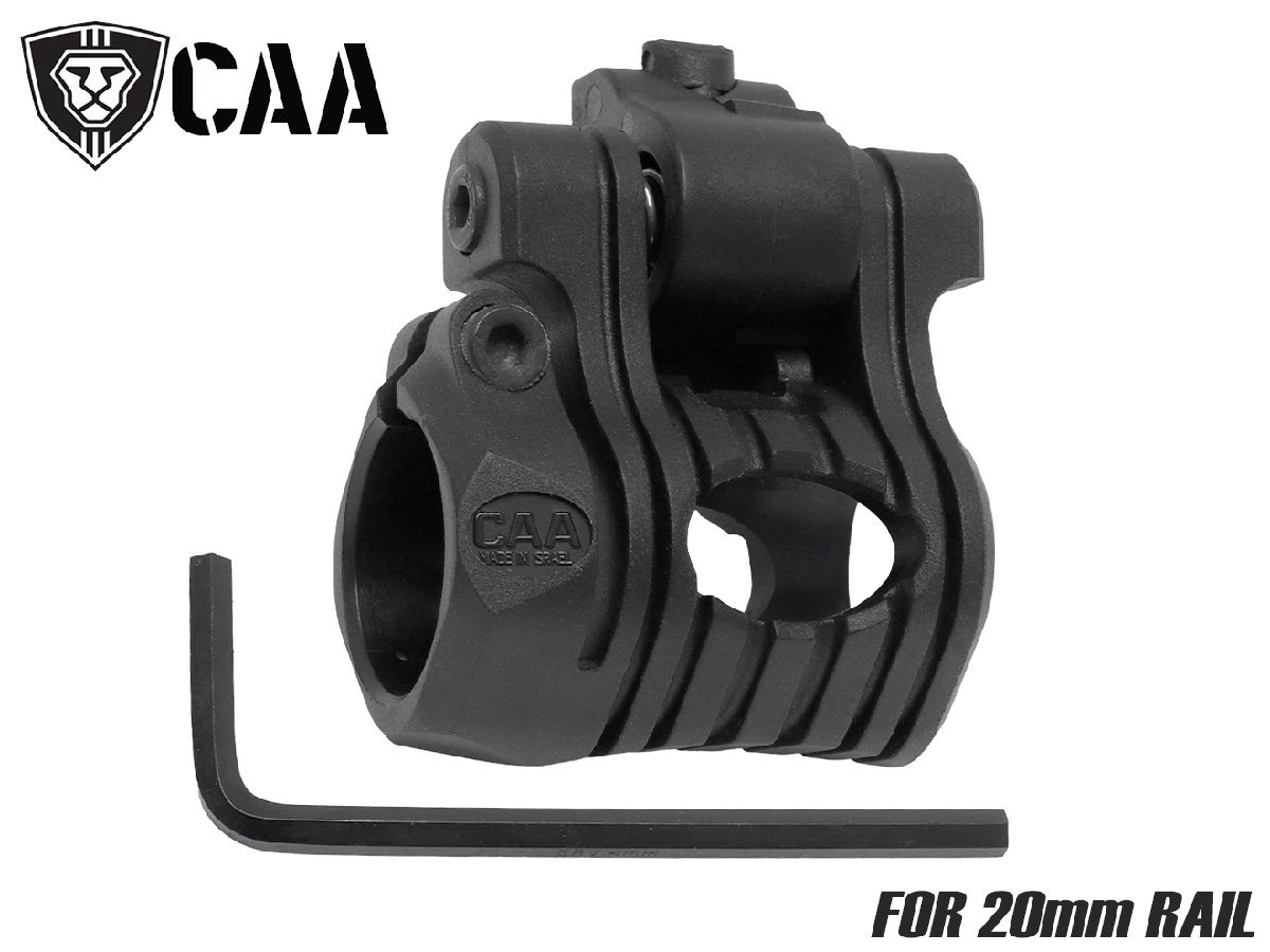 CAA-RGP-007BK　CAA Airsoft UFHP 5ポジション 1インチ ライト/レーザー マウント for 20mmレール CAA-UFHP