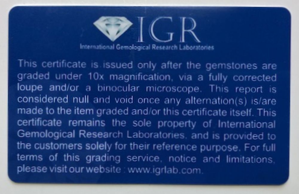 [ natural blue diamond loose 0.18ct:0294]IGR card judgement document attaching HPHT processing stone Africa production Natural Diamond unset jewel mineral gem jewelry Africa