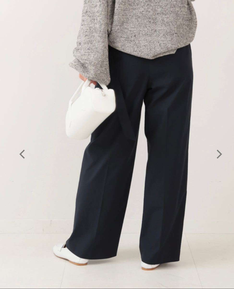 IENA PEストレッチサージベルテッドパンツ