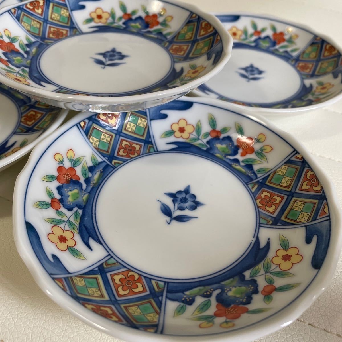 第一陶器 嘉山窯 小皿揃 5枚セット 有田焼 色絵 古伊万里 銘々皿 第一陶器 嘉山窯 小皿揃 5枚セット 有田焼 色絵 古伊万里 銘々皿