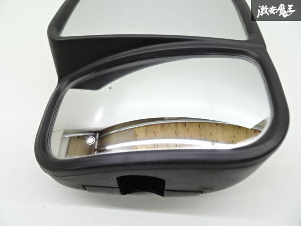  Mitsubishi original Canter 1989 year door mirror side mirror manual left right unknown material color black mirror inside part . dirt translation have goods shelves 7-3