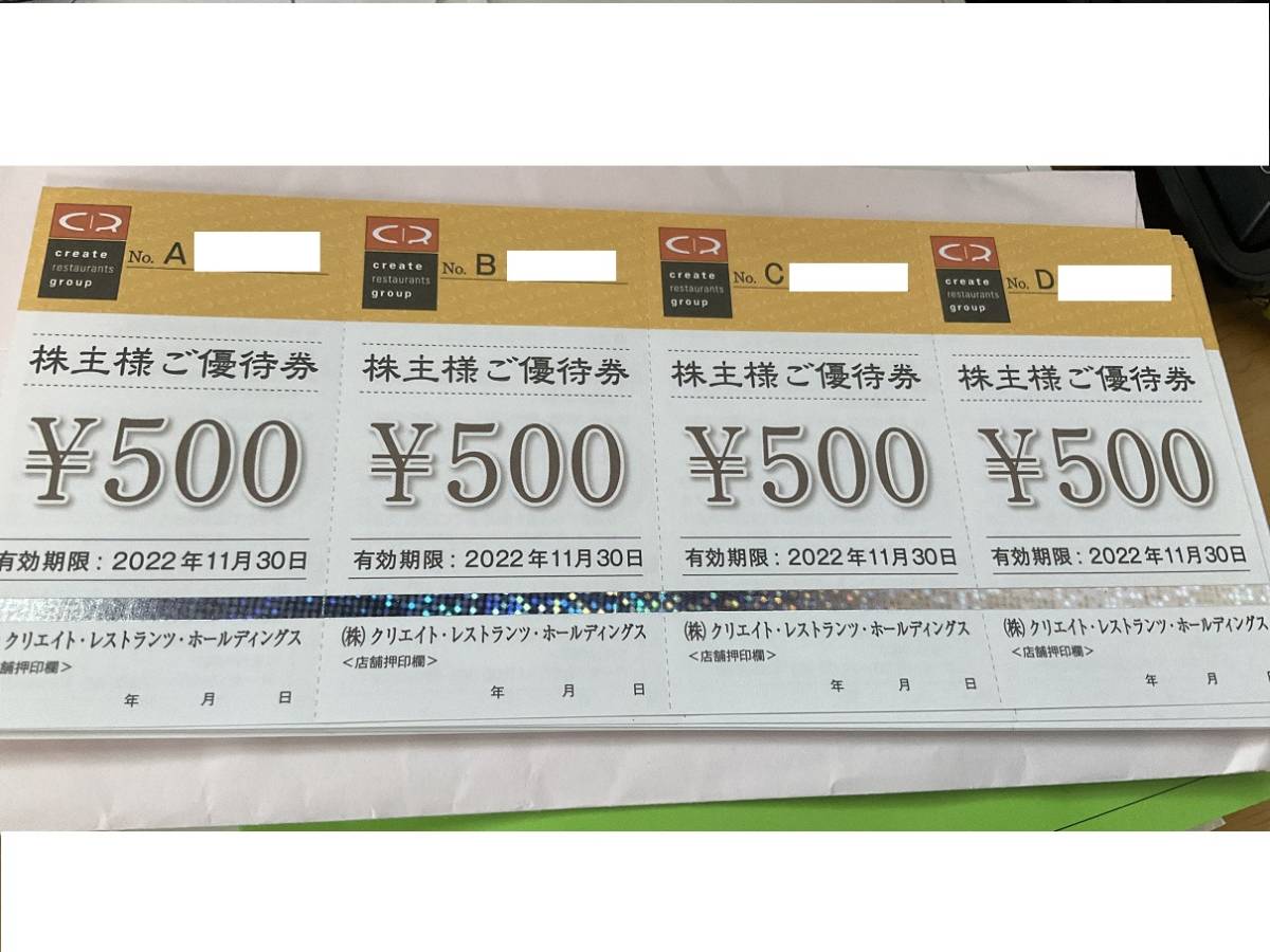 クリエイト・レストランツ優待券2万円分 www.munimajes.gob.pe