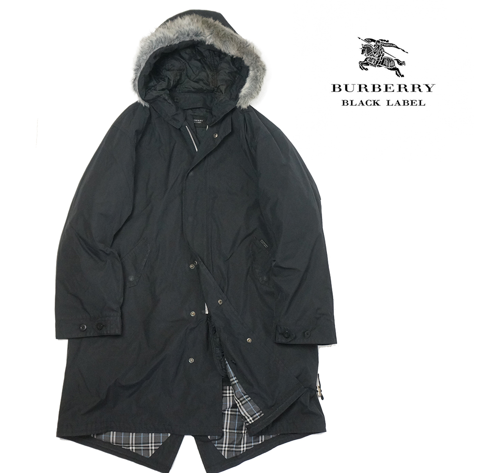 ファーはそ BURBERRY モッズコート M カーキ キルティングの通販 by