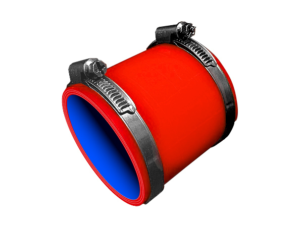 【即納可】バンド付 シリコンホース TOYOKING製 ストレート ショート 同径 内径 Φ35mm 赤色 ロゴマーク無し 汎用品_画像1