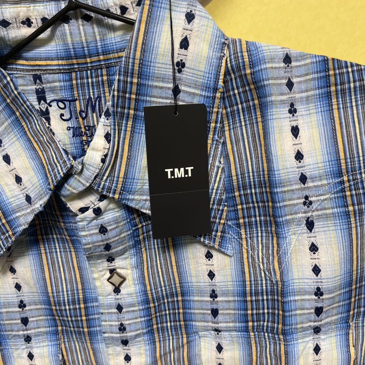 Z608【TMT】ウエスタンシャツ　シャツ　半袖　未使用　サイズL_画像2