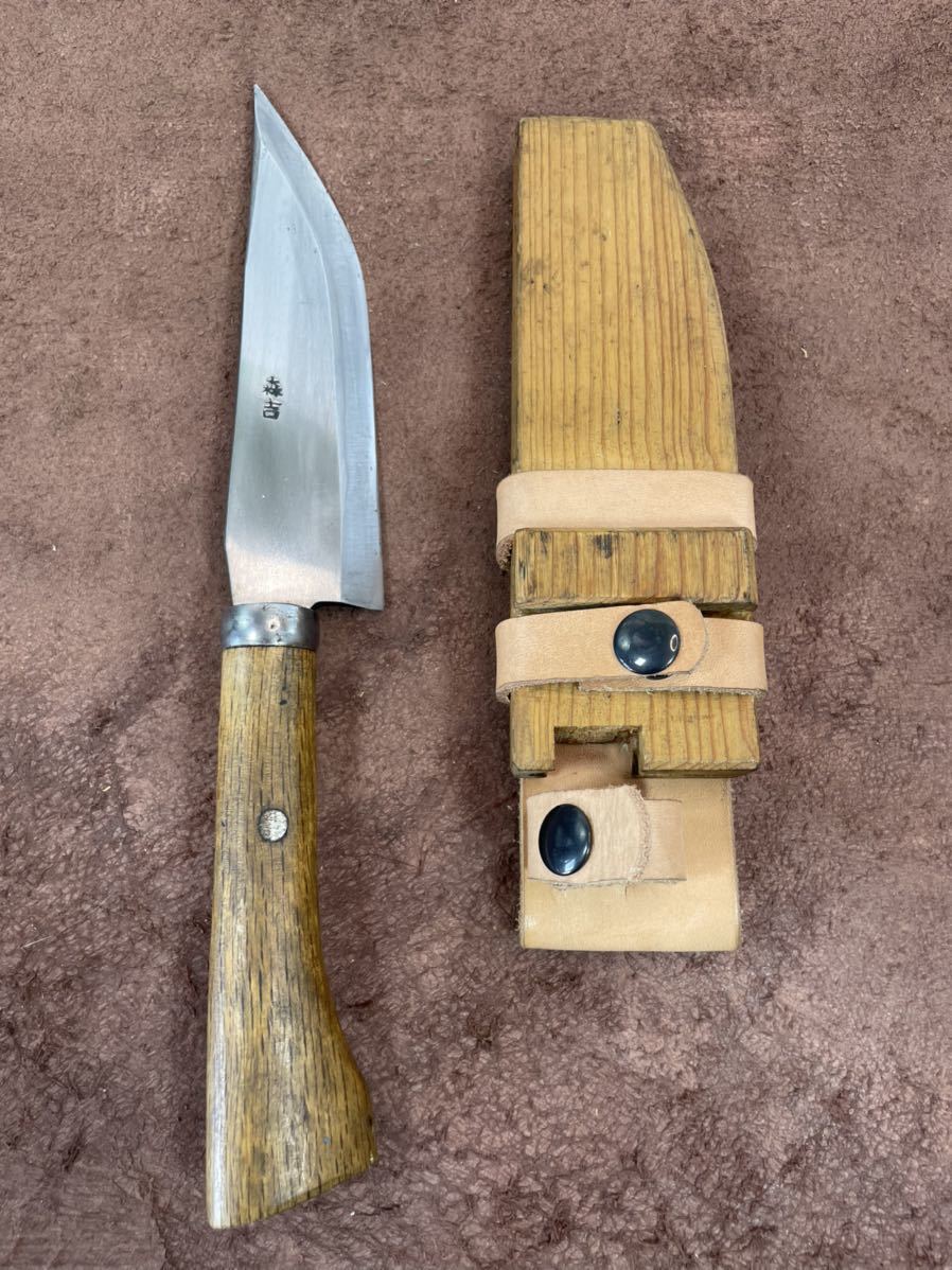西根鍛冶店 西根登作 和式ナイフ ナガサ五寸 片刃 剣鉈 狩猟刀